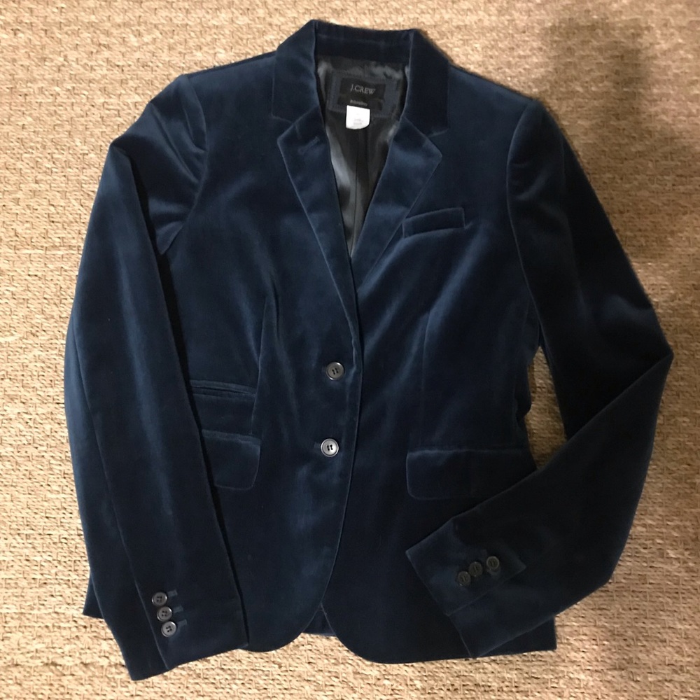 J. Crew schoolboy velvet blazer